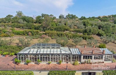 Vidiecky dom na predaj Arezzo, Toscana, RIF 2993 Blick auf Orangerie