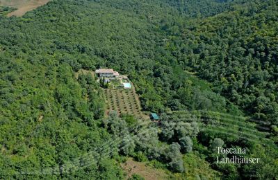 Vidiecky dom na predaj Gaiole in Chianti, Toscana, RIF 3003 Vogelperspektive