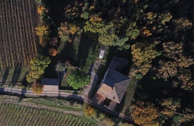 Vidiecky dom na predaj Gaiole in Chianti, Toscana, RIF 3073 Vogelperspektive