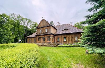 Kaštieľ na predaj Paplin, Dwór w Paplinie, województwo mazowieckie, Pohľad zo zadnej strany