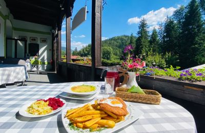 Hrázdený dom na predaj Kowalowa, województwo dolnośląskie, Taras restauracyjny front