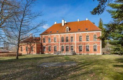 Zámok na predaj Leźno, Pałac w Leźnie 45, województwo pomorskie, Pohľad zo zadnej strany