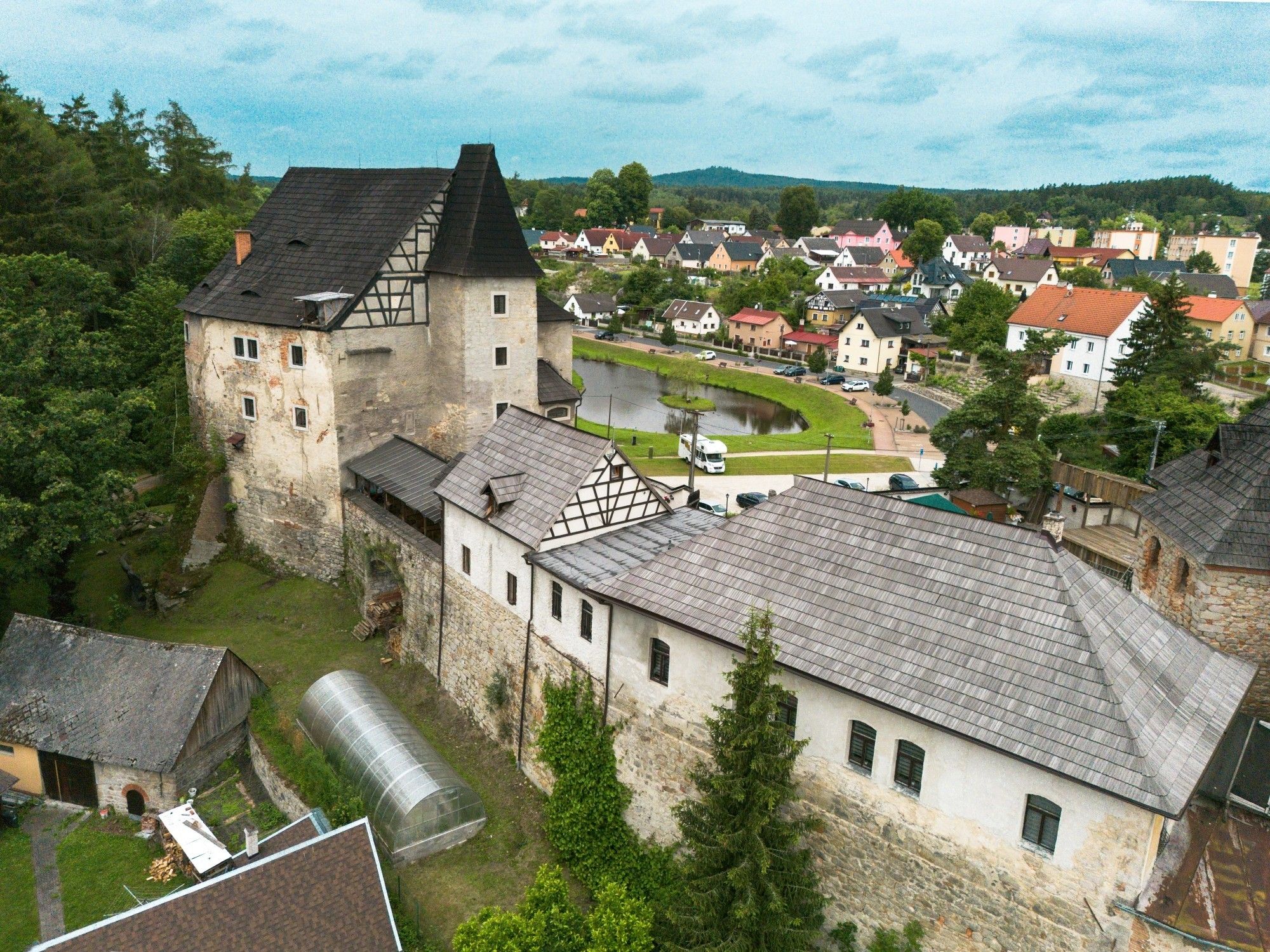 Fotky Hrad v západných Čechách, blízko hraníc medzi Bavorskom a Saskom