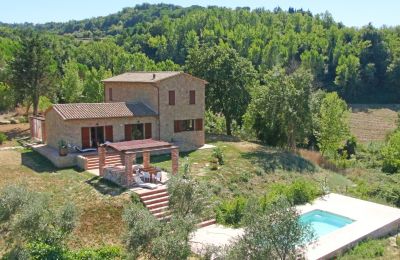 Vidiecky dom na predaj Montescudaio, Toscana, RIF 2185 Rustico mit Treppen zum Pool