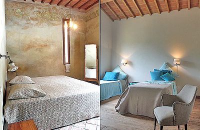 Vidiecky dom na predaj Montescudaio, Toscana, RIF 2185 Detailansicht Schlafzimmer