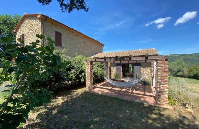 Vidiecky dom na predaj Montescudaio, Toscana, RIF 2185 Blick auf Terrasse